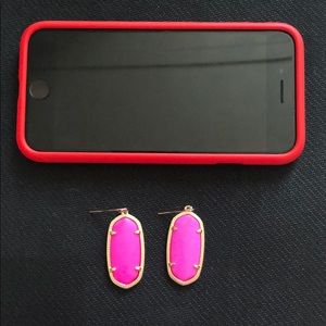 Pink earrings